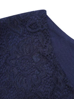 Women's Plus Size Work Dress Chiffon Dress Swing Dress Solid Color Long Dress Maxi Dress 3/4 Length Sleeve Lace Layered V Neck Fashion Outdoor Wine Dark Blue Summer Spring L XL XXL 3XL 4XL -Slay Clothing Shop 0f2cb622 d79d 4da1 b251 ff1695bfd925