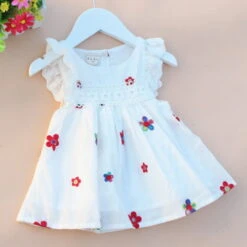 Kids Girls' Dress Fruit Sleeveless Tutu Dresses Print Basic 90% Cotton Knee-length Summer 1-5 Years Type A Type B Type C