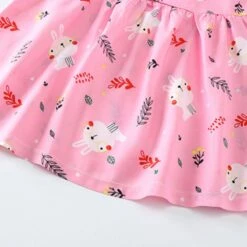 Toddler Girls' Dress Floral Fruit Sleeveless Outdoor Active Daily Cotton Above Knee Casual Dress A Line Dress Summer Spring 3-7 Years Yellow Bear Pink Bunny Pink Bear -Slay Clothing Shop 10912aff a11b 4229 85aa df42b130a389