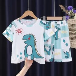 Children's Pajamas Girls Summer Short-sleeved Thin Section Boys Summer Dress Cartoon Big Boy Girl Princess Home Clothes Set -Slay Clothing Shop 110a7780 db53 4517 88de 69d92a87aec9