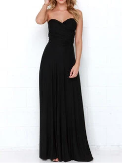 Women's Prom Dress Party Dress New Year's Eve Dress Swing Dress Long Dress Maxi Dress Black Red Green Sleeveless Backless Summer Spring Halter -Slay Clothing Shop 116ec5a1 a9a6 4694 a4c8 b7b4417c5b4d