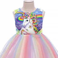 Kids Girls' Dress Unicorn Sleeveless Performance Party Fashion Adorable Polyester Knee-length A Line Dress Tulle Dress Summer 4-12 Years Pink Red Purple -Slay Clothing Shop 1db16a78 6d55 43a9 a949 0b93e1d6d439