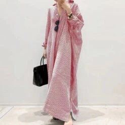 Women's Cotton Linen Maxi Shirt Dress Casual Split Long Sleeve For All Seasons 2024 Spring -Slay Clothing Shop 1e6e85ad 48bd 4fd9 b24b 89d68cf05499