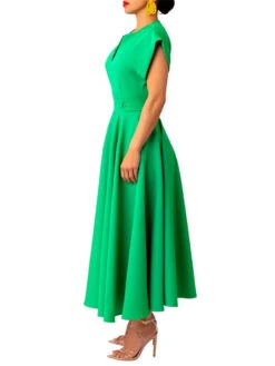 Women's Prom Dress Party Dress Wedding Guest Dress Long Dress Maxi Dress Black Green Short Sleeve Pure Color Ruched Summer Spring Split Neck Fashion Evening Party Wedding Guest Vacation Loose Fit 2023 -Slay Clothing Shop 1ff55095 532f 40e4 807d 1f612699c0e9