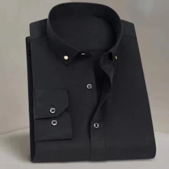 Men's Shirt Dress Shirt Black White Blue Long Sleeve Plain Turndown Spring & Fall Wedding Office & Career Clothing Apparel Basic -Slay Clothing Shop 20a5cbec 6e15 4e11 a4a2 a66ef846ddf9