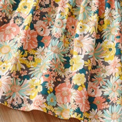 Kids Girls' Dress Floral Dress Floral Short Sleeve Outdoor Casual Puff Sleeve Vacation Fashion Adorable Cotton Midi Casual Dress Floral Dress Summer Dress Summer Spring 2-8 Years Yellow -Slay Clothing Shop 258dc25d ec2a 41d5 ba70 cf1cfd5f1309