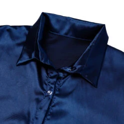 Women's Pajamas Nightgown Dress Black Dress Pjs Pure Color Fashion Simple Comfort Party Home Bed Satin V Wire Half Sleeve Summer Spring Black White -Slay Clothing Shop 26d3a155 4f5c 4437 bfa8 c58d1931af56