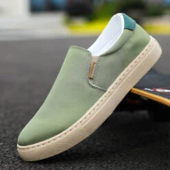 Men's Sneakers Dress Loafers Walking Casual Daily Canvas Breathable Loafer Black White Green Spring Fall -Slay Clothing Shop 303f7b4f df89 4eab 923c 1aa45c834000