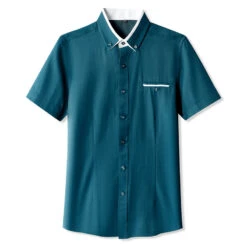 Men's Shirt Dress Shirt Button Up Shirt Light Pink White Wine Short Sleeve Plain Turndown Spring & Fall Office & Career Going Out Clothing Apparel Basic -Slay Clothing Shop 32086998 2165 4c55 bbb6 ae6e03b4c293