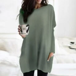 Women's Plus Size Shirt Tunic T Shirt Dress Tunic Shirts Solid Colored Daily Basic Long Sleeve Round Neck Black Fall Fall & Winter -Slay Clothing Shop 36ac9cf3 8cd7 4e9c 92af 67e2cfec0150