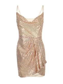 Women's Sequin Dress Party Dress Cocktail Dress Sequins Ruched Sleeveless Midi Dress Wedding Guest Vacation Champagne Gold Summer Spring -Slay Clothing Shop 39ead128 0fa2 4367 9911 ae6614350d58