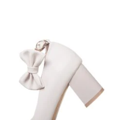 Girls' Heels Daily Dress Shoes Heel Cosplay Lolita PU Breathability Non-slipping Height-increasing Big Kids(7years +) Little Kids(4-7ys) Wedding Party Gift Walking Shoes Dancing Bowknot White Pink -Slay Clothing Shop 3e77f85d e078 45be a532 10b04c3b7ef1