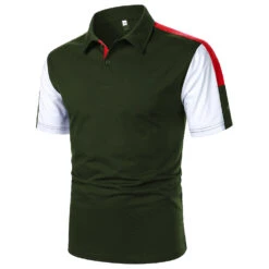 Men's Casual Shirt Dress Shirt Outdoor Work Classic Collar Classic Short Sleeve Fashion Simple Holiday Geometry Color Block Button Front All Seasons Regular Fit Deep Green Black Navy Blue Casual Shirt -Slay Clothing Shop 3f17f8b9 c286 4880 adf3 af1cd623fe2f