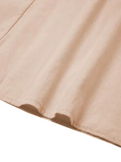 Women's Cotton Linen Maxi Dress Swing Crew Neck Short Sleeve Pockets Summer Spring Loose Fit Plain Pink Sky Blue Khaki -Slay Clothing Shop 3f61745d 484d 481f 9594 f37b780635b9