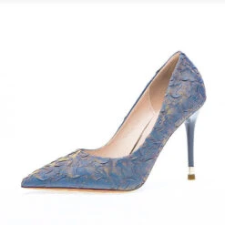 Women's Heels Pumps Dress Shoes Wedding Party Valentine's Day Bridesmaid Shoes Stiletto Heel Pointed Toe Elegant Fashion Casual Satin PU Loafer Black Blue Beige