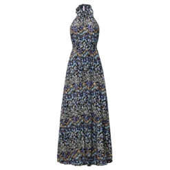 Women's Casual Dress Swing Dress Polka Dot Dress Long Dress Maxi Dress Chiffon Dress Pleated Green Black Blue Sleeveless Print Spring Summer Halter Neck Vacation Beach Daily 2023 S M L XL -Slay Clothing Shop 4646377a 5551 42db b0c2 8b516025d764