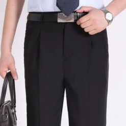 Men's Dress Pants Trousers Casual Pants Pleated Pants Pocket Plain Comfort Breathable Wedding Business Casual Retro Vintage Classic Yellow Light Green High Waist Stretchy -Slay Clothing Shop 483cfb04 c4b8 425d be63 cb61144610bc