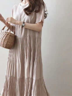 Women's Casual Dress Cotton Linen Dress Swing Dress Maxi Long Dress Cotton Blend Basic Casual Outdoor Daily Vacation Crew Neck Pocket Short Sleeve Summer Spring 2023 Loose Fit Black Navy Blue Sky Blue -Slay Clothing Shop 4bcab7cf cf2a 4ef0 87ff b5f51b91d1bc