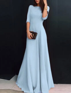 Women's Party Dress New Year's Eve Dress Swing Dress Long Dress Maxi Dress 3/4 Length Sleeve Crew Neck Elegant Formal Party Fall Spring Summer -Slay Clothing Shop 50ab64d7 d7b6 43a4 aa1e dc6542fb9637