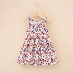 Toddler Girls' Floral Dress Solid Color Animal Cartoon Short Sleeve School Active Daily Cotton Knee-length A Line Dress Floral Dress Summer Dress Summer Spring 7-13 Years Colorful Bear Milk Silk -Slay Clothing Shop 5280d67b e9c7 415d a9ac 3cc92b313085