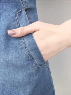 Women's Denim Dress Casual Dress Midi Dress Denim Fashion Casual Outdoor Daily V Neck Button Pocket Short Sleeve Summer Spring -Slay Clothing Shop 550016cd 14f5 4aea 8df8 336b5b7cd5d2