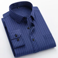 Men's Dress Shirt Button Up Shirt Collared Shirt Non Iron Shirt A D G Long Sleeve Striped Collar Spring & Fall Wedding Work Clothing Apparel Button-Down -Slay Clothing Shop 5714fa38 6c28 4ebb 980a cc5e69cd4395
