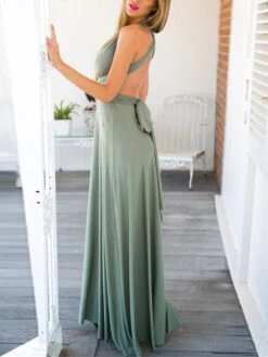 Women's Prom Dress Party Dress New Year's Eve Dress Swing Dress Long Dress Maxi Dress Black Red Green Sleeveless Backless Summer Spring Halter -Slay Clothing Shop 59589c34 1f92 4302 820e 338e432f1bd8