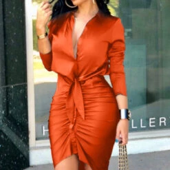 Women's Shirt Dress Sheath Dress Mini Dress Outdoor Winter Dress Date Polyester Elegant Fashion Shirt Collar Patchwork Pocket Long Sleeve Summer Spring Slim Leopard Print -Slay Clothing Shop 5fa66779 0b7a 49d0 a7f4 a6821e738a84