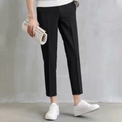 Men's Dress Pants Trousers Suit Pants Pocket Straight Leg Plain Comfort Breathable Ankle-Length Outdoor Daily Going Out Fashion Streetwear Black Khaki -Slay Clothing Shop 5fdfdcca 83dd 4f41 893c 3eb3260772d2