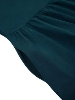 Women's Casual Dress Cotton Dress Swing Dress Midi Dress Cotton Basic Casual Outdoor Daily Crew Neck Pocket Smocked Half Sleeve Summer Spring Fall 2023 Loose Fit Light Blue Black White Pure Color S M -Slay Clothing Shop 649c7b43 2485 4806 9767 456dec584b07