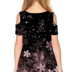 Kids Little Girls' Dress Floral A Line Dress Daily Holiday Vacation Print Green Blue White Above Knee Short Sleeve Casual Cute Sweet Dresses Spring Summer Regular Fit 3-12 Years -Slay Clothing Shop 64a22360 f304 473f 8754 288340db3d97