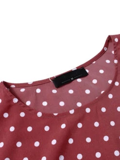 Women's Casual Dress Swing Dress Polka Dot Dress Long Dress Maxi Dress Green Blue Yellow Short Sleeve Polka Dot Print Spring Summer Crew Neck Basic Daily Weekend Loose Fit 2023 L XL XXL 3XL 4XL 5XL -Slay Clothing Shop 65a02d2f bd8e 4f11 998f 7a451f92fb91