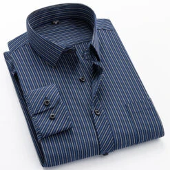 Men's Dress Shirt Button Up Shirt Collared Shirt Non Iron Shirt A D G Long Sleeve Striped Collar Spring & Fall Wedding Work Clothing Apparel Button-Down -Slay Clothing Shop 66033d00 9103 4a25 ac61 856a3acf7914