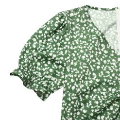 Women's Wrap Dress Floral Ditsy Floral Button Print V Neck Midi Dress Classic Daily Vacation Short Sleeve Summer Spring -Slay Clothing Shop 66390fb5 341c 46bb 88cb 4542504f32d4