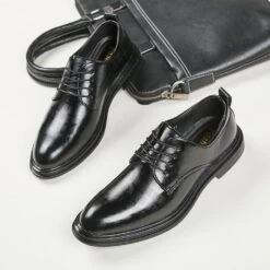 Men's Oxfords Dress Shoes Business Casual Classic Outdoor Daily Walking Shoes Microfiber Breathable Black Grey Black Summer