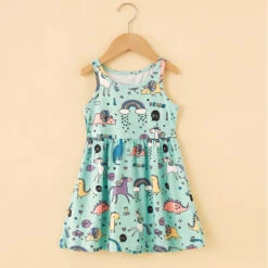 Toddler Girls' Floral Dress Solid Color Animal Cartoon Short Sleeve School Active Daily Cotton Knee-length A Line Dress Floral Dress Summer Dress Summer Spring 7-13 Years Colorful Bear Milk Silk -Slay Clothing Shop 66d72877 57b8 4750 ab6b d168b9884e12