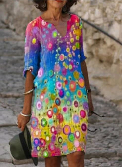 Women‘s Casual Dress Ethnic Dress Shift Dress Midi Dress Leopard Black White Half Sleeve Floral Print Summer Spring V Neck Basic Daily Vacation Weekend 2023 S M L XL XXL 3XL -Slay Clothing Shop 66f18b4a e58b 43ae 8735 23d96878071e