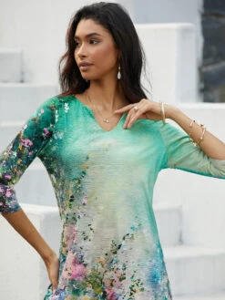 Women‘s Casual Dress Ethnic Dress Shift Dress Midi Dress Leopard Black White Half Sleeve Floral Print Summer Spring V Neck Basic Daily Vacation Weekend 2023 S M L XL XXL 3XL -Slay Clothing Shop 679a3a2b f70f 4e6d 9eb0 fe9c8cf5f36c