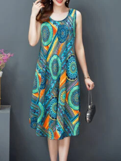 Women's Pajamas Nightgown Nightshirt Dress Flower Simple Comfort Soft Home Daily Bed Cotton Breathable Crew Neck Sleeveless Dress Summer Spring Gold Black Black -Slay Clothing Shop 6c812a46 13bc 4f07 b688 80e1d3928b45