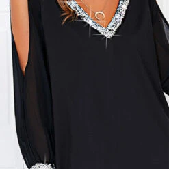 Women's Shift Dress Plaid Dress Midi Dress Black Long Sleeve Plain Mesh Summer Spring V Neck Stylish Wedding Guest Loose Fit 2023 S M L XL XXL 3XL -Slay Clothing Shop 6ea8cb79 4ff2 4230 aebc 579fb6c86f1d