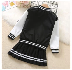 2 Pieces Kids Girls' Children's Day Graphic Pleated Dress Suits Set Long Sleeve Fashion School 7-13 Years Winter White Pink -Slay Clothing Shop 70b09d27 81a6 4c13 9b5b 5f6250042b78