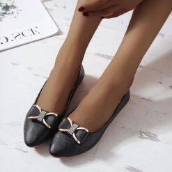 Women's Flats Dress Shoes Ballerina Comfort Shoes Outdoor Daily Solid Color Summer Bowknot Flat Heel Round Toe Elegant Vintage Casual PU Loafer Black White Beige -Slay Clothing Shop 70c9e350 dd32 44f9 a65b 8b9208a234f0
