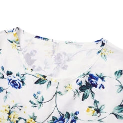 Women's Casual Dress Floral Print Ruched Print Crew Neck Midi Dress Basic Casual Daily Short Sleeve Summer Spring -Slay Clothing Shop 74121ad6 416d 4987 b573 ab837e5edb90