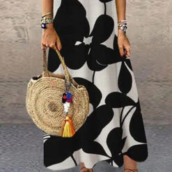 Women's Shift Dress Long Dress Maxi Dress Black Sleeveless Floral Print Spring Summer Crew Neck 2023 S M L XL XXL 3XL -Slay Clothing Shop 769af7a7 4110 4c3a 9113 96c75b1d0b37
