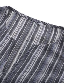 Women's Cotton Linen Maxi Tartan Dress Casual Split Neck Rolled Cuff Long Sleeve Spring Summer -Slay Clothing Shop 7b1c086d 6906 4579 957b 312f2d690b52