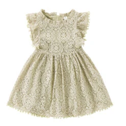 Kids Girls' Dress Party Dress Solid Color Short Sleeve Wedding Special Occasion Birthday Lace Ruffle Elegant Fashion Princess Cotton Lace Knee-length Lace Dress Party Dress A Line Dress Summer Spring -Slay Clothing Shop 7d76377b 295f 436b bfe6 9f4afddfcecc