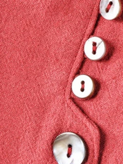 Women's Cotton Linen Dress Casual Dress Mini Dress Cotton Blend Basic Casual Outdoor Daily Vacation V Neck Button Pocket Long Sleeve Spring Fall Autumn 2023 Loose Fit Yellow Red Navy Blue Pure Color -Slay Clothing Shop 7f2b15c7 31af 4199 93df 3f7b2753ec54