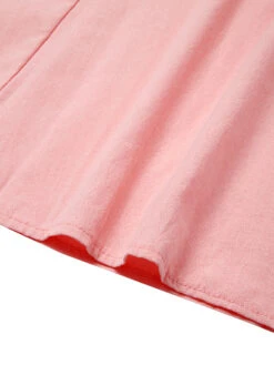 Women's Cotton Linen Casual Midi Shift Dress Sleeveless Pockets Crew Neck Spring Summer Blue Pink Khaki -Slay Clothing Shop 84a6cebd 014c 4354 9366 bb644fc510a2