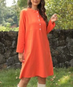 Women's Cotton Linen Shift Dress Knee-Length Crew Neck Pocket Spring Summer Fall -Slay Clothing Shop 87c1e19e 8ffa 4cb7 935b d7d6a6199ab7