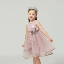 Kids Little Girls' Dress Flower Swing Dress Party Birthday Daily Lace Ruffle Mesh Green White Pink Sleeveless Cute Princess Sweet Dresses Spring Summer 2-6 Years -Slay Clothing Shop 8c2f3628 17e6 4a4d b451 0c52f41270c2